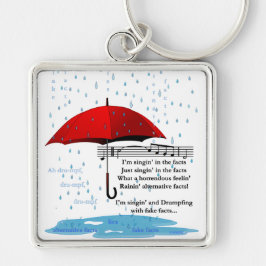 Llavero Lluvia de datos alternativos Premium Sq Keychain