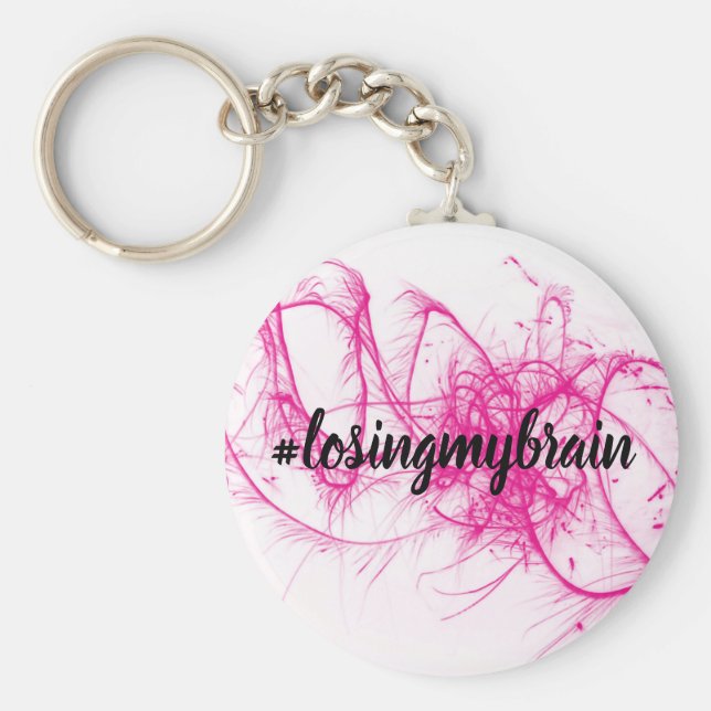 Llavero LMB Pink-White Sparkle Keychain (Frente)