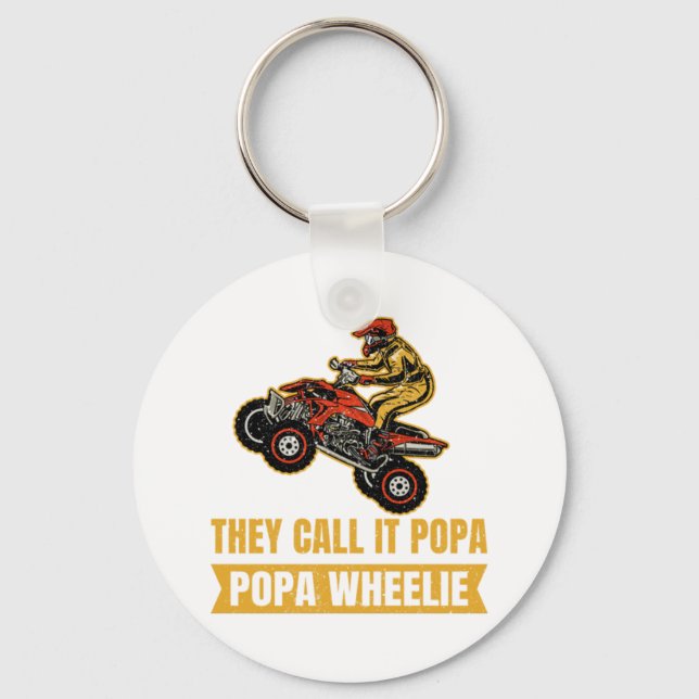 Llavero Lo Llaman Poppa - Poppa Wheelie - ATV (Anverso)