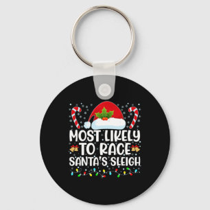 Llavero Lo más probable es que la familia Sleigh de Santa 