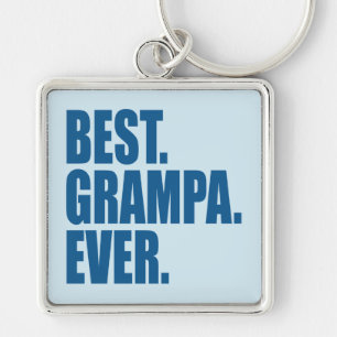 Llavero Lo mejor. Grampa. Nunca. (azul)