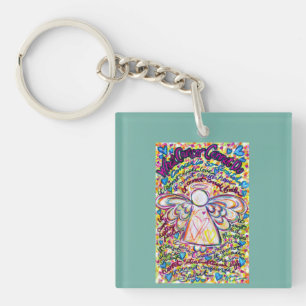 Llavero Lo que el cáncer no puede hacer Poem Angel Pendant