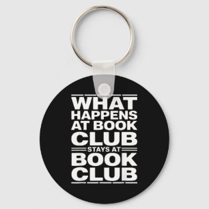 Llavero Lo que pasa en el club de lectura divertido lector