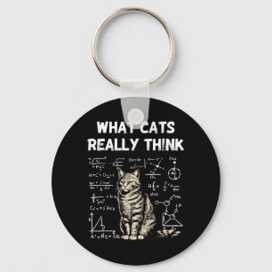 Llavero Lo que piensan los gatos Gato inteligente Ciencia