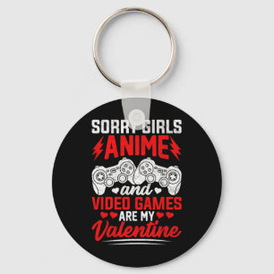 Llavero Lo siento chicas anime y videojuegos son mi San Va