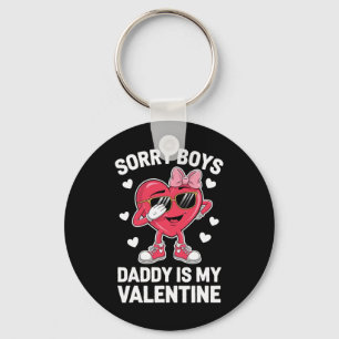 Llavero Lo siento chicos papá es mi San Valentín