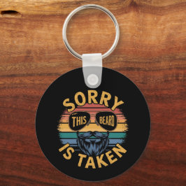 Llavero Lo siento, esta barba se toma un diseño de época d