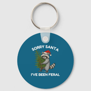 Llavero Lo siento Santa he sido salvaje divertido festivo