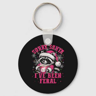 Llavero Lo siento Santa I ha sido Feral Funny Raccoon Love