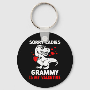 Llavero Lo siento señoras Grammy es mi San Valentín Dinosa