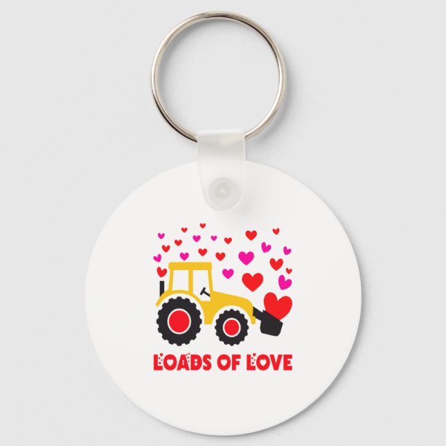 Llavero Loads Of Love Toddler Tractor Valentines Day For K (Anverso)