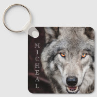 Lobo Foto Nombre personalizado