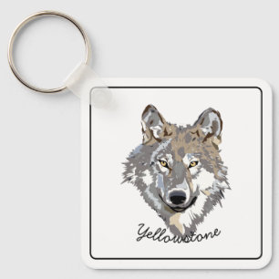 Llavero Lobo Keychain Yellowstone