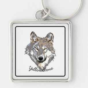 Llavero Lobo Keychain Yellowstone
