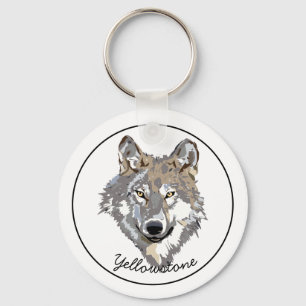 Llavero Lobo Keychain Yellowstone