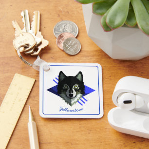 Llavero Lobo Keychain Yellowstone