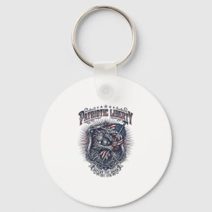Llavero Lobo Patriota Patriótico Horror Monstruo Patriota