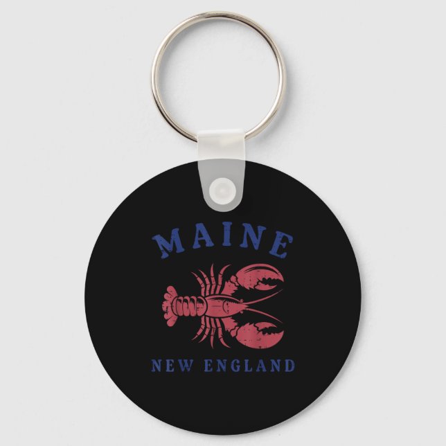 Llavero Lobster Maine New England Cool Seafood Lover Men W (Anverso)
