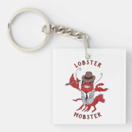 Llavero Lobster Mobster 🦞 Funny Personalizado Gangster
