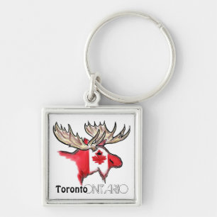 Llavero local de la bandera de Toronto Ontario