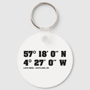 Llavero Loch Ness - Co-ordinates design
