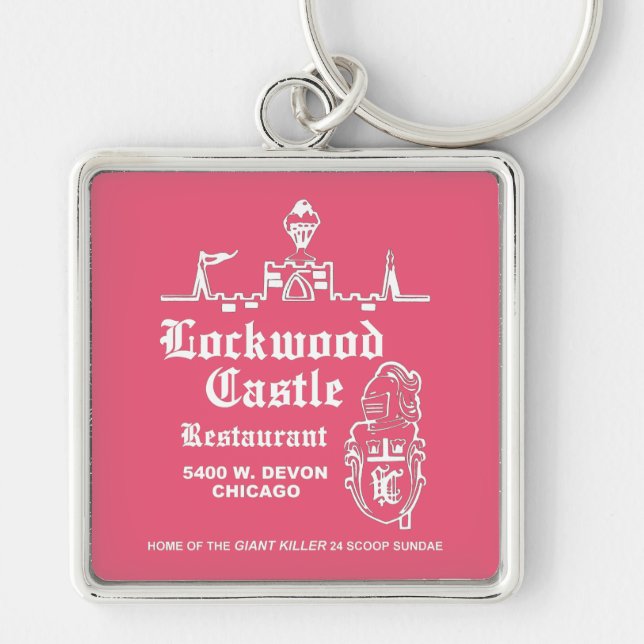 Llavero Lockwood Castle Restaurant, Chicago, IL (Frente)