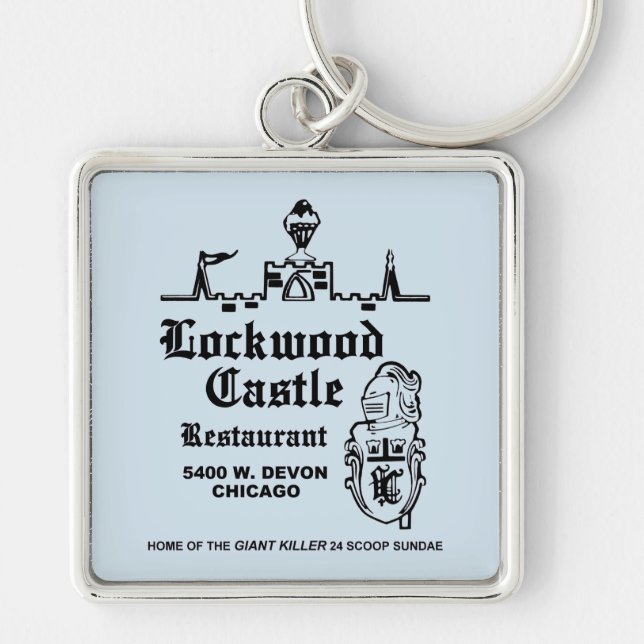 Llavero Lockwood Castle Restaurant, Chicago, IL (Frente)
