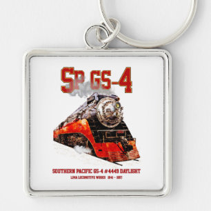 Llavero Locomotora de vapor clásica Southern Pacific GS-4