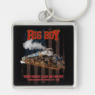 Llavero Locomotora de vapor vintage Big Boy Americana