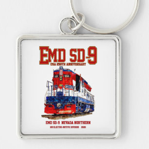 Llavero Locomotora EMD SD-9 USA 250 Aniversario Heritage