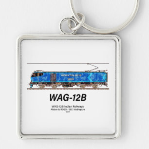 Llavero Locomotora WAG-12B. Ferrocarril de la India