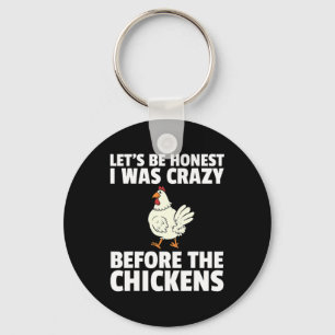 Llavero Locuela de pollo loca granjera divertida gallinas