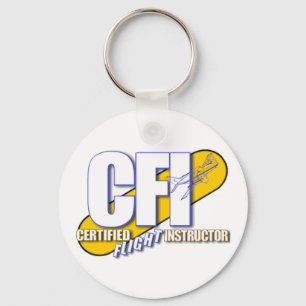 LLAVERO LOGO CFI - INSTRUCTOR DE VUELO CERTIFICADO