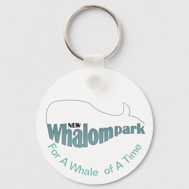 Llavero Logo clásico del Parque Whalom con eslogan (Anverso)