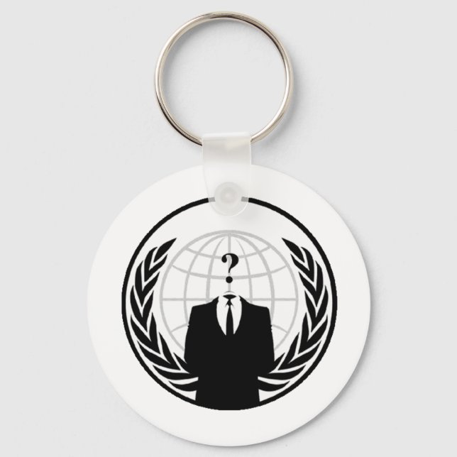 Llavero Logo de Anonymous International (Anverso)
