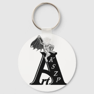 Llavero Logo de Art KSZP mit Golem Gargoyle