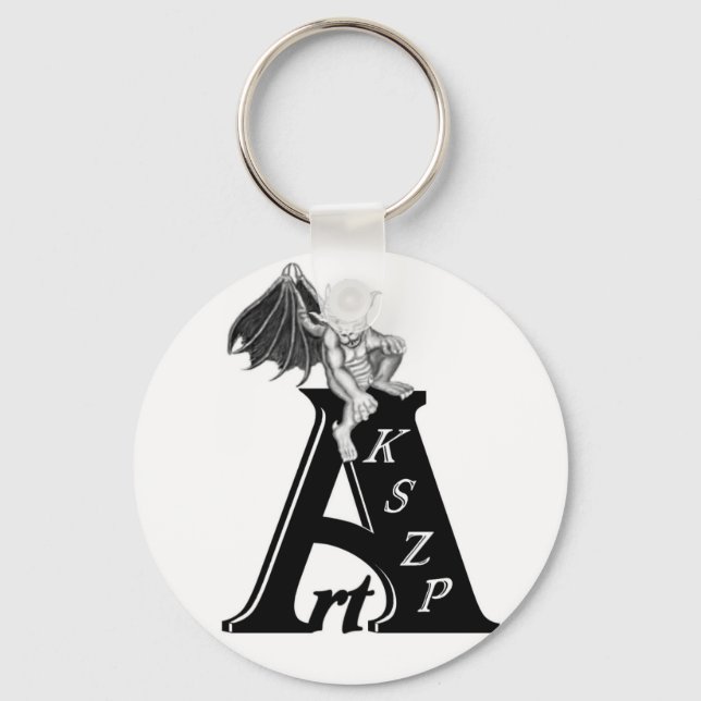 Llavero Logo de Art KSZP mit Golem Gargoyle (Anverso)