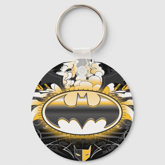 Llavero Logo de Batman con coches (Anverso)