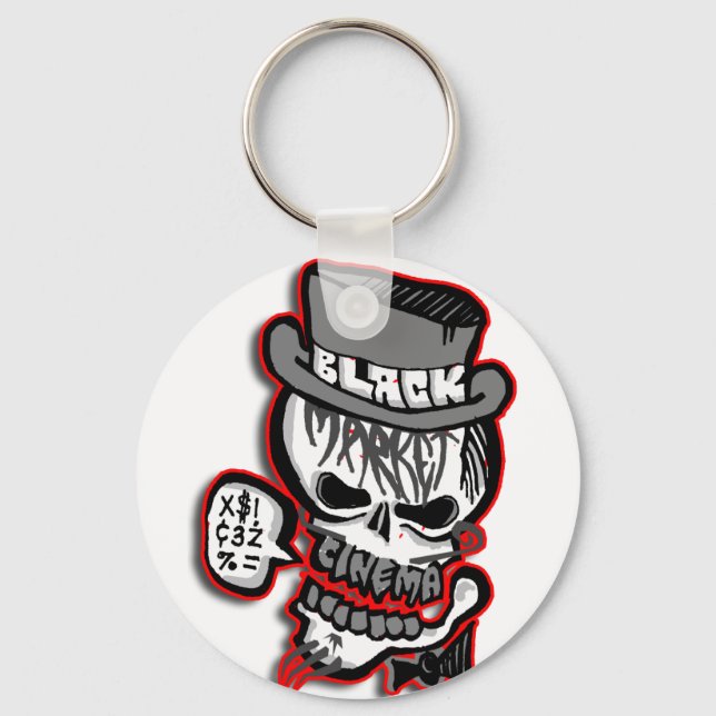 Llavero Logo de BMC gris Skull (Anverso)