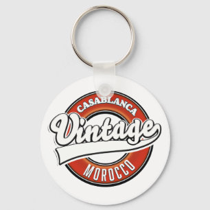 Llavero Logo de Casablanca Marruecos Vintage