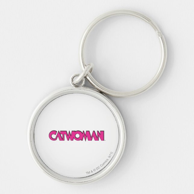Llavero Logo de Catwoman Rosa (Frente)