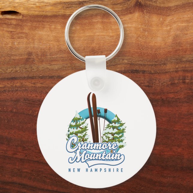 Llavero Logo de Cranmore Mountain New Hampshire Ski (Reverso )