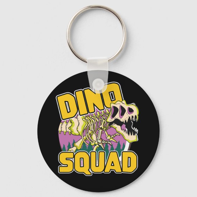 Llavero Logo de Dino Squad (Anverso)