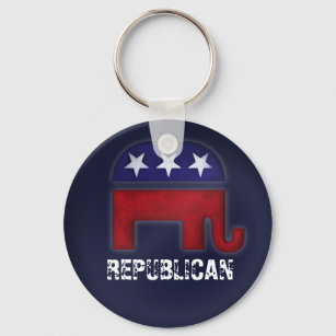 Llavero Logo de elefantes republicanos