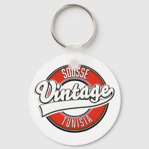 Llavero Logo de estilo vintage de Sousse Tunisia