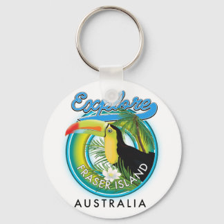 Llavero Logo de exploración de la isla Fraser Australia