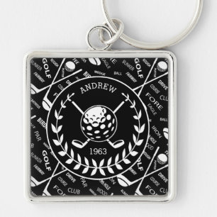 Llavero Logo de golf elegante personalizado