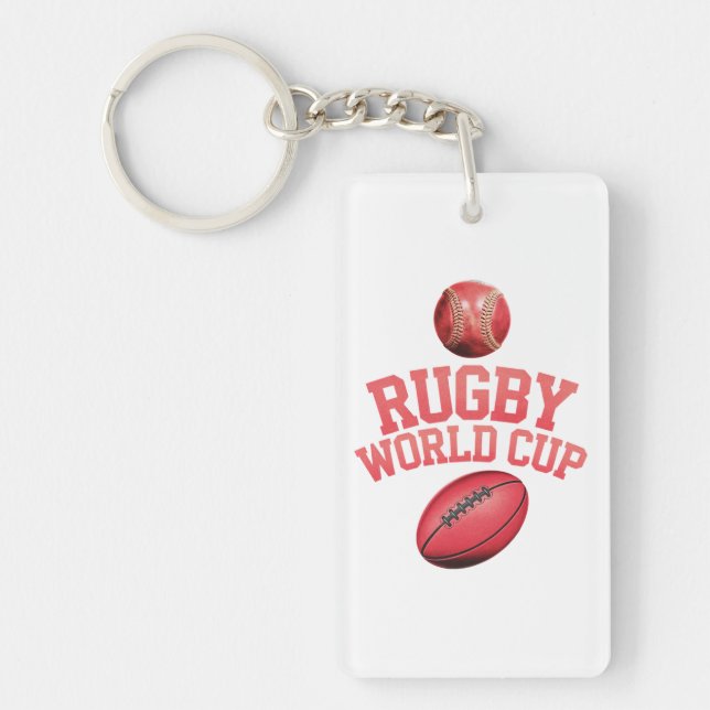 Llavero Logo de la Copa Mundial de Rugby con colocación in (Frente)