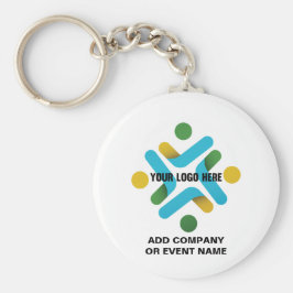 Llavero Logo de la empresa o evento de negocios Texto de s