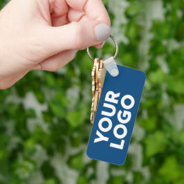 Llavero Logo de la empresa personalizado en Blue Corporate